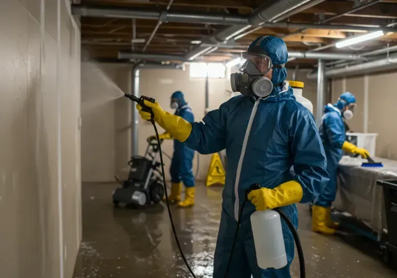 Basement Sanitization and Antimicrobial Treatment process in Elroy, WI